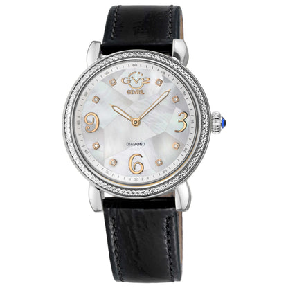 Front view of GV2 by Gevril Ravenna Diamond Women's Quartz Watch 12610