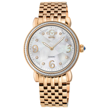 Front view of GV2 by Gevril Ravenna Diamond Women's Quartz Watch 12611B
