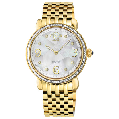 Front view of GV2 by Gevril Ravenna Diamond Women's Quartz Watch 12612B