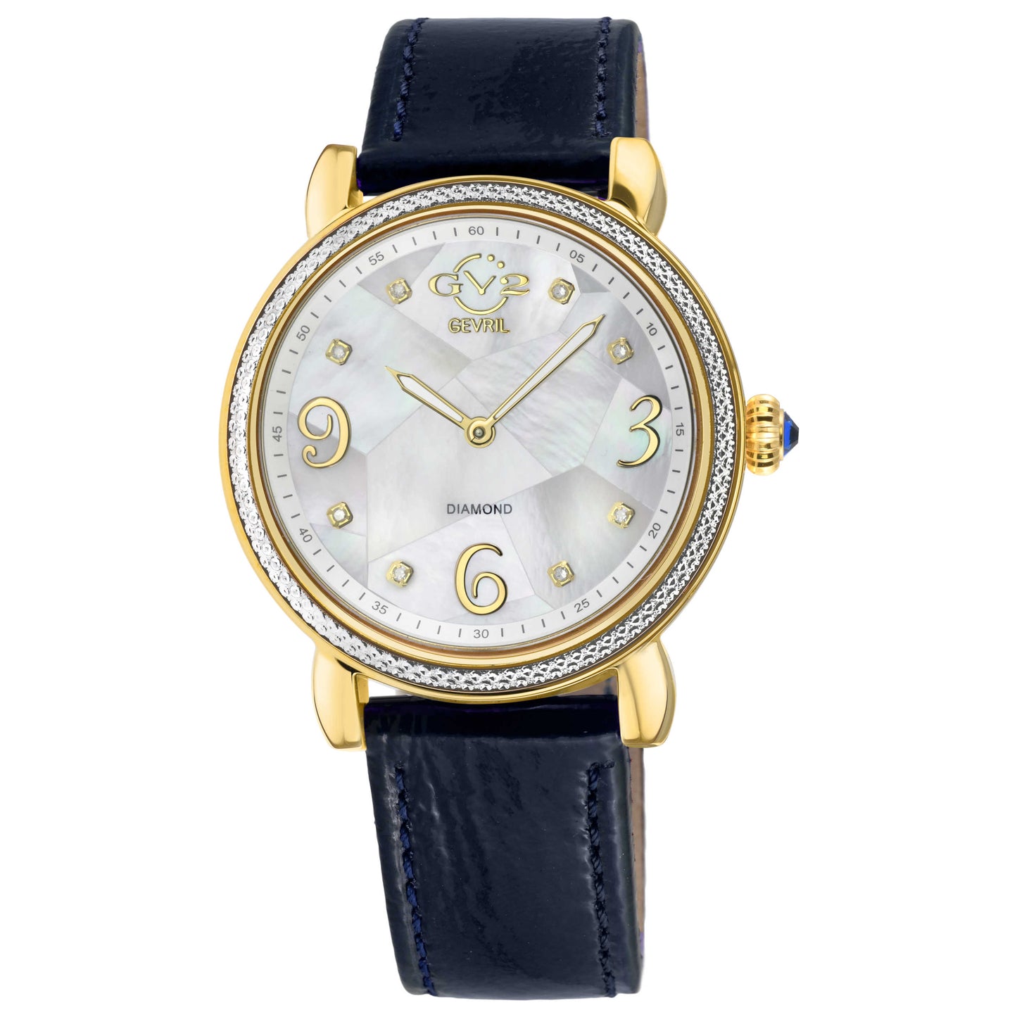 Front view of GV2 by Gevril Ravenna Diamond Women's Quartz Watch 12612
