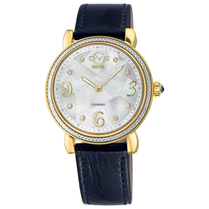 Front view of GV2 by Gevril Ravenna Diamond Women's Quartz Watch 12612