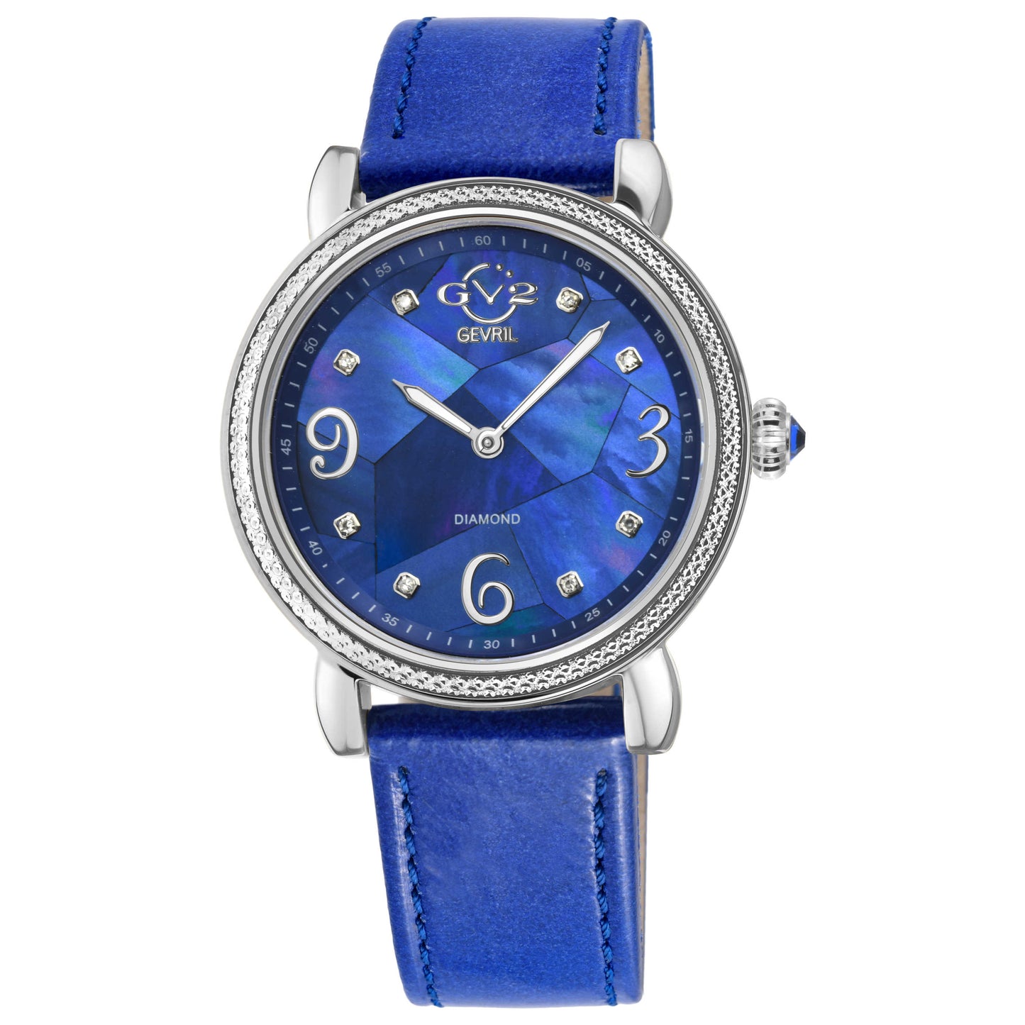 Front view of GV2 by Gevril Ravenna Diamond Women's Quartz Watch 12613