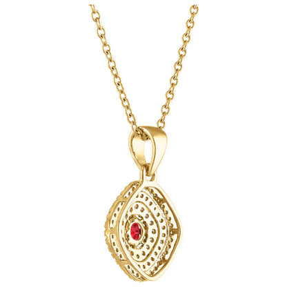 Tresorra Fashion Women's Necklace 127-YG-RBY - Image #2