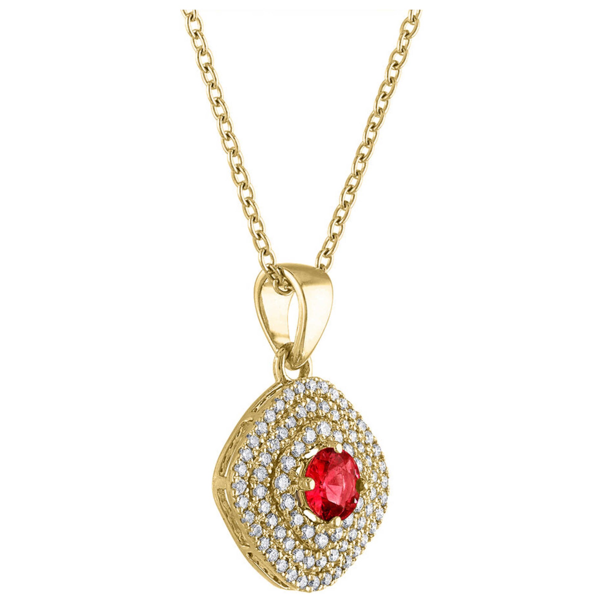 Tresorra Fashion Women's Necklace 127-YG-RBY - Image #4