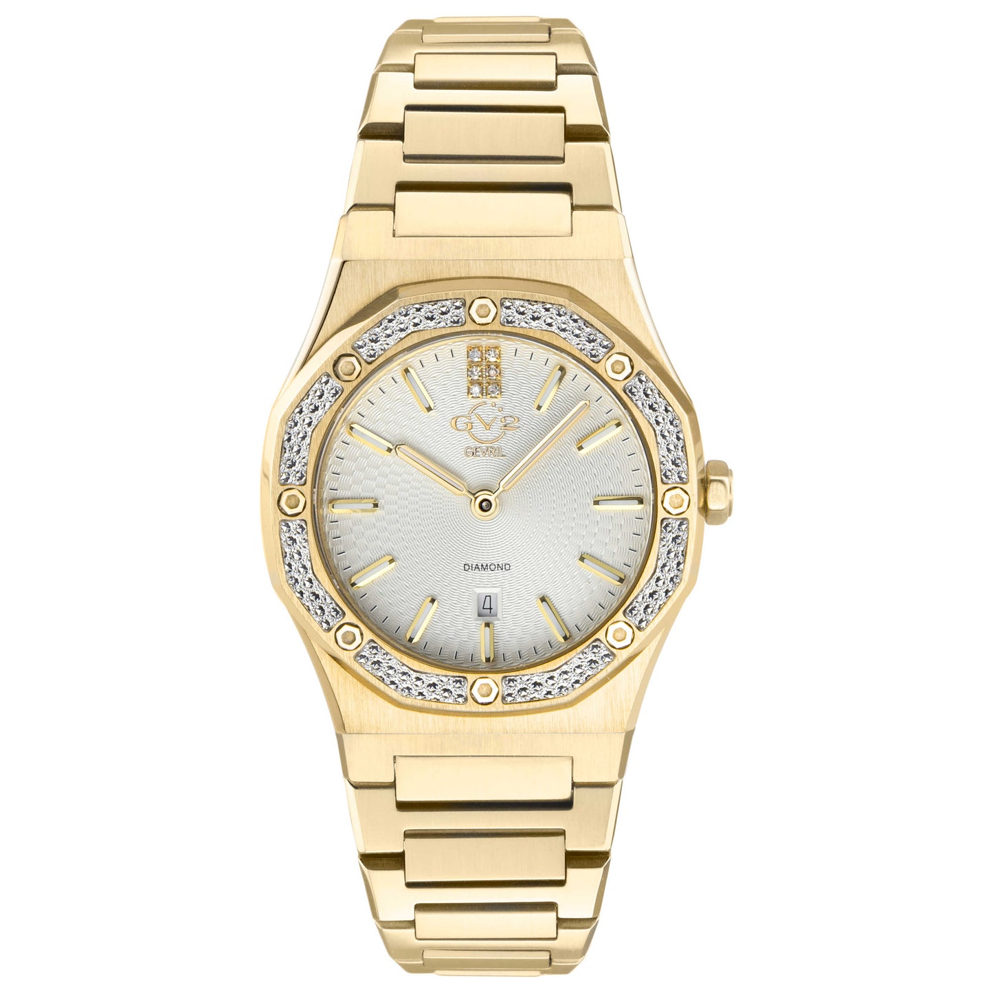 Front view of GV2 by Gevril Palmanova Diamond Women's Quartz Watch 12702