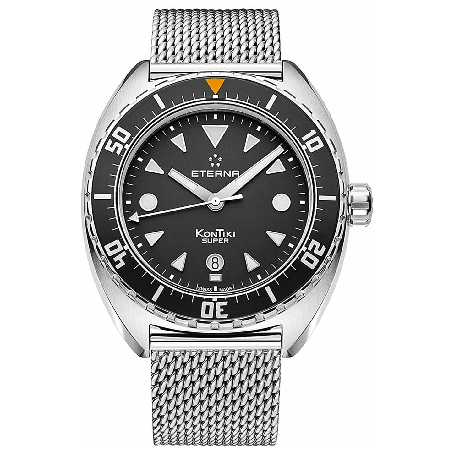 Front view of Eterna KonTiki Men's Automatic Watch 1273-41-40-1718