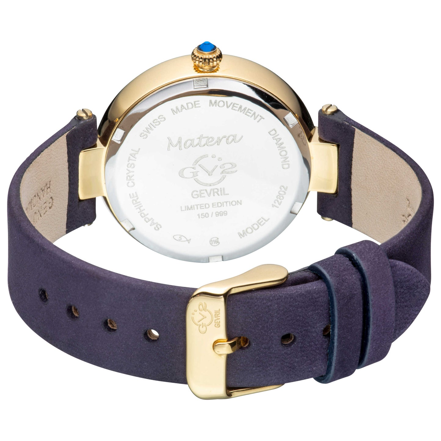 GV2 by Gevril Matera Diamond Women's Quartz Watch 12802 - Image #2