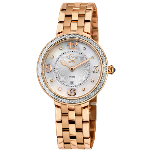 Front view of GV2 by Gevril Verona Diamond Women's Quartz Watch 12902B