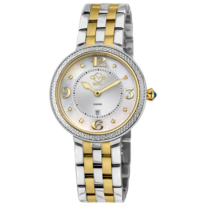 Front view of GV2 by Gevril Verona Diamond Women's Quartz Watch 12903B