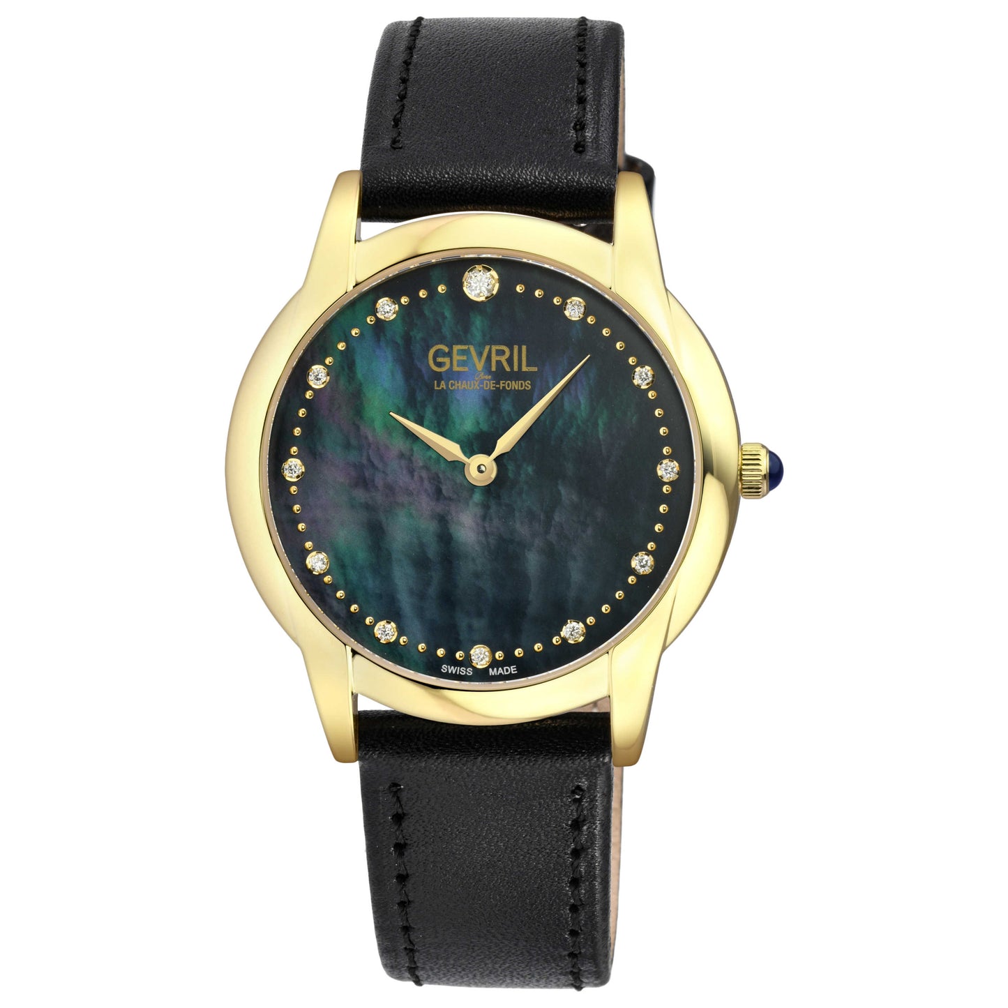 Front view of Gevril Airolo Diamond Women's Quartz Watch 13027