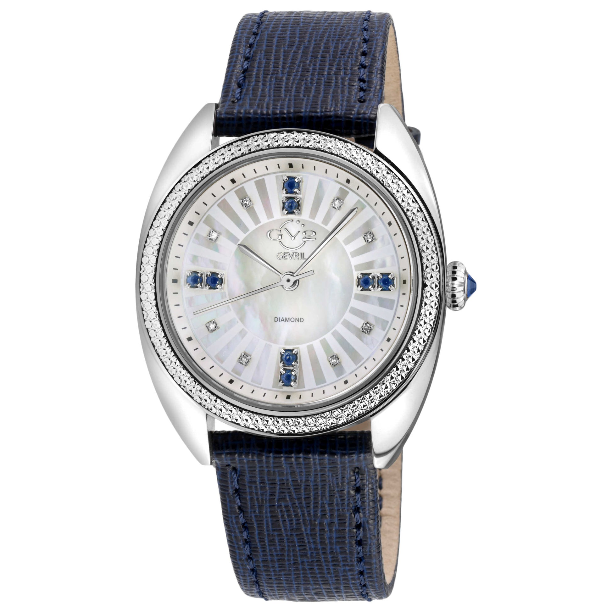Front view of GV2 by Gevril Palermo Diamond Women's Quartz Watch 13101