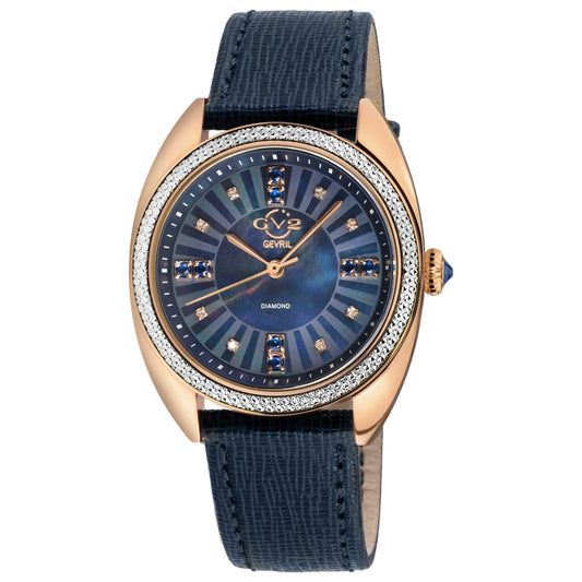 Front view of GV2 by Gevril Palermo Diamond Women's Quartz Watch 13104