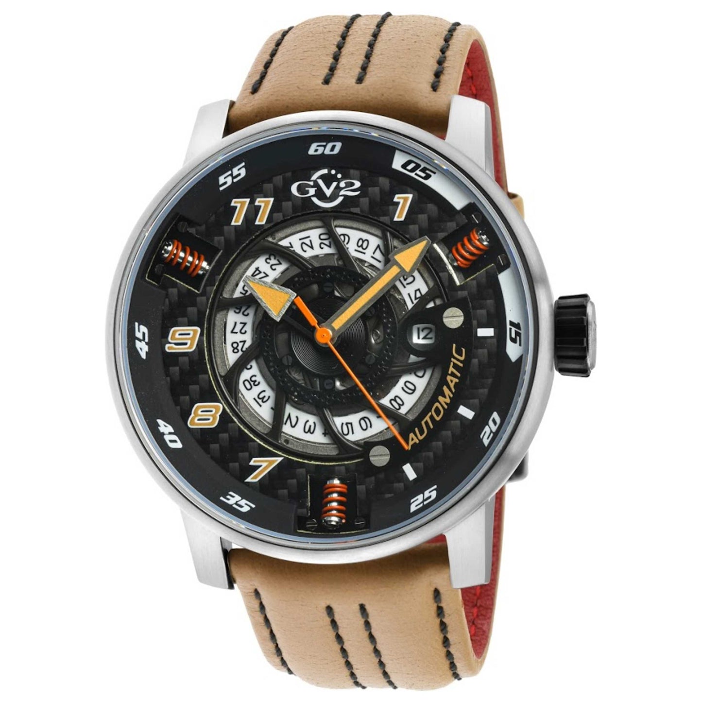 Front view of GV2 by Gevril Motorcycle Men's Automatic Watch 1311