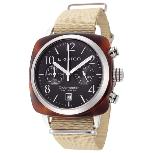 Front view of Briston Clubmaster Classic Men's Quartz Watch 13140.SA.T.1.NK