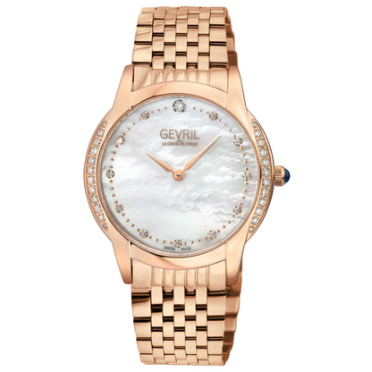 Front view of Gevril Airolo Diamond Women's Quartz Watch 13151B
