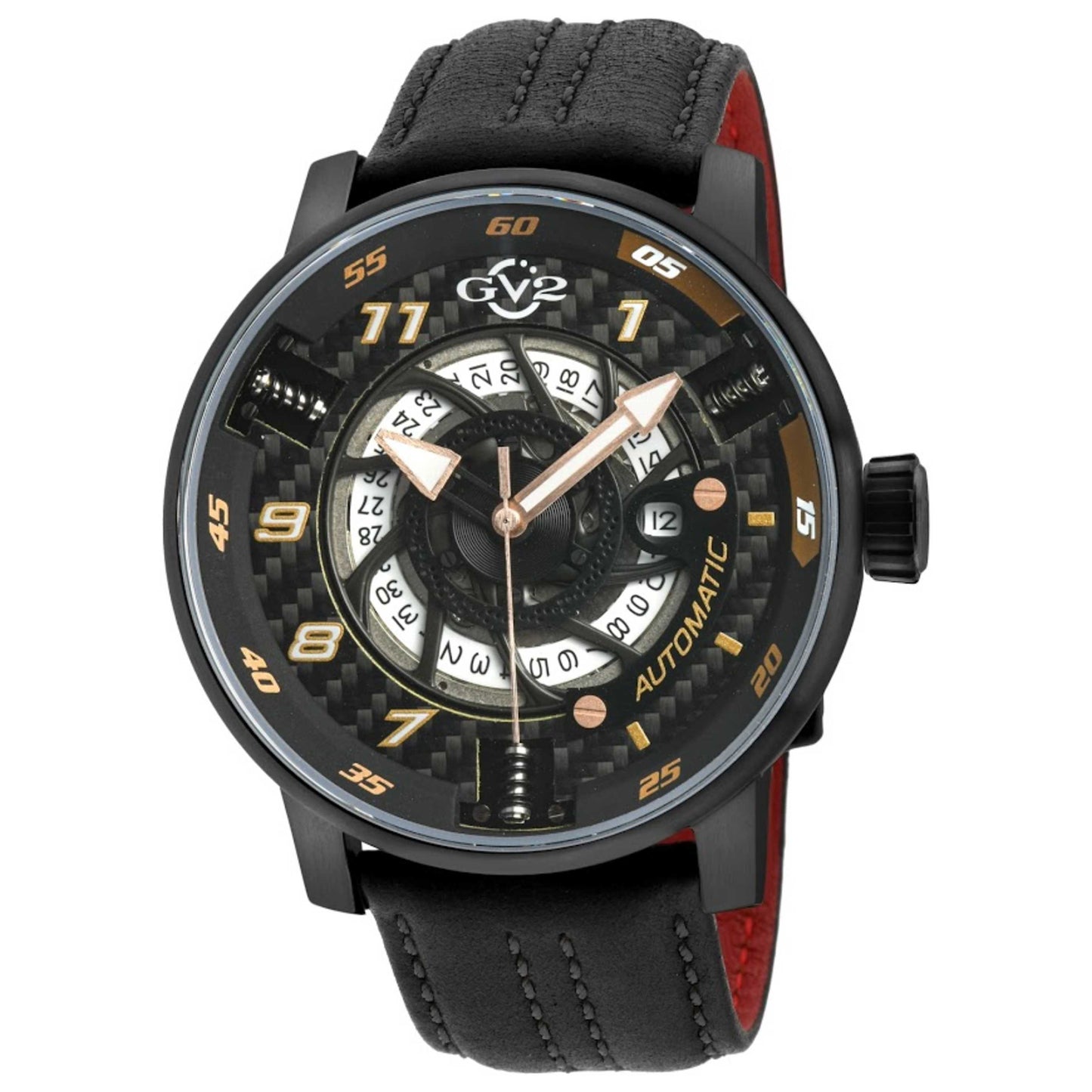 Front view of GV2 by Gevril Motorcycle Men's Automatic Watch 1316