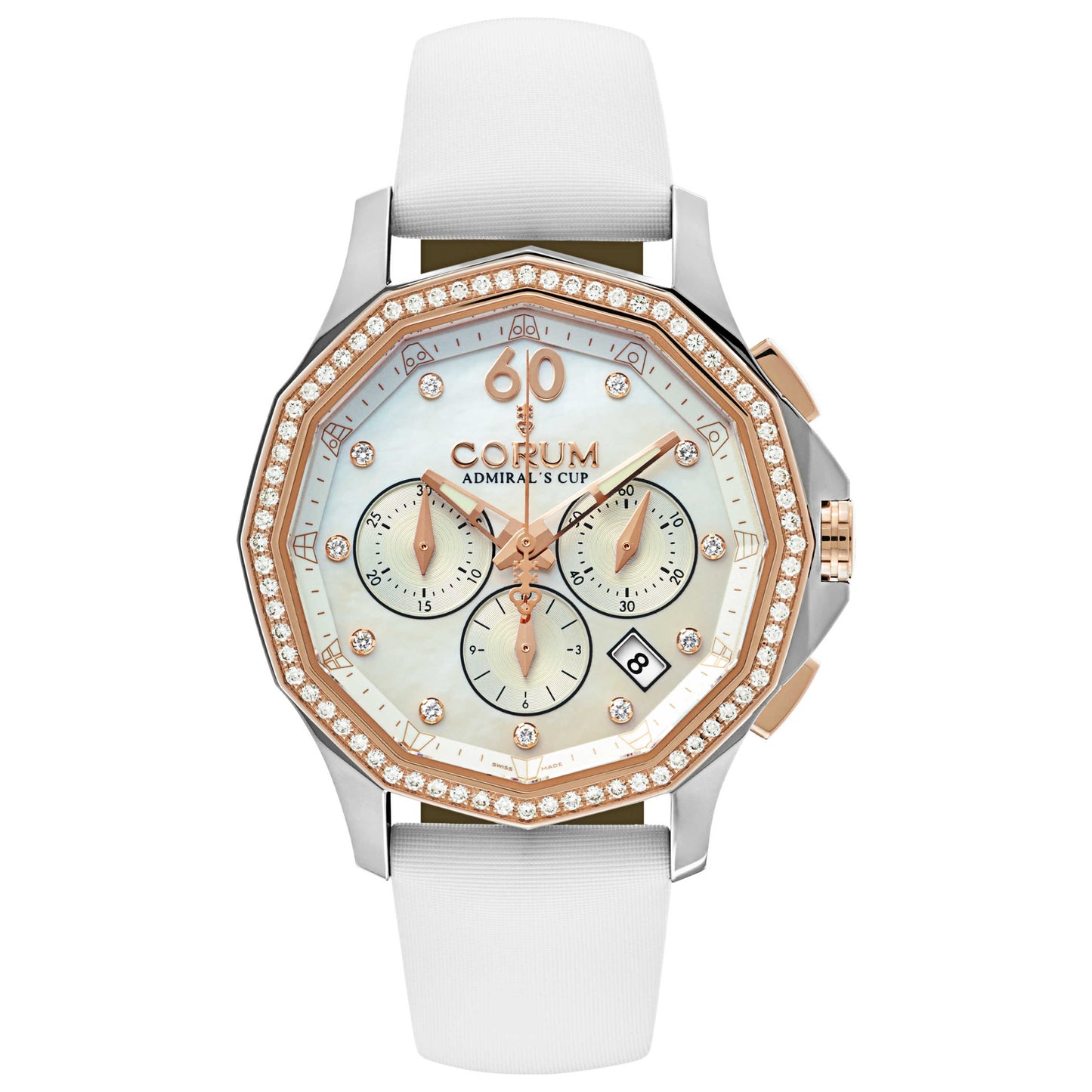 Front view of Corum Admiral's Cup Women's Automatic Watch 132-101-29-0F49-PN09