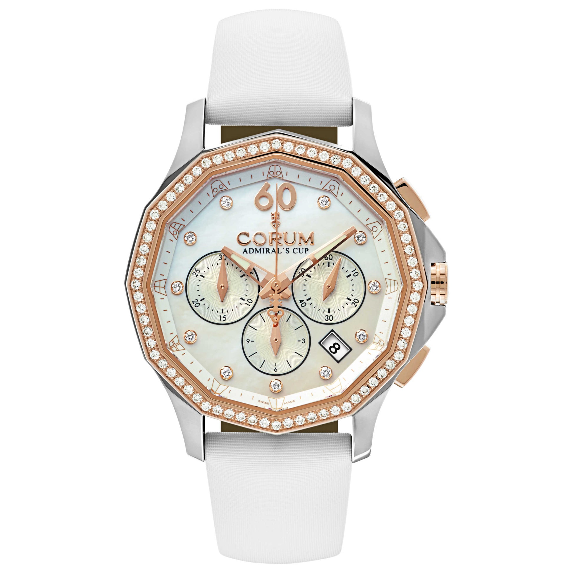Front view of Corum Admiral's Cup Women's Automatic Watch 132-101-29-0F49-PN09