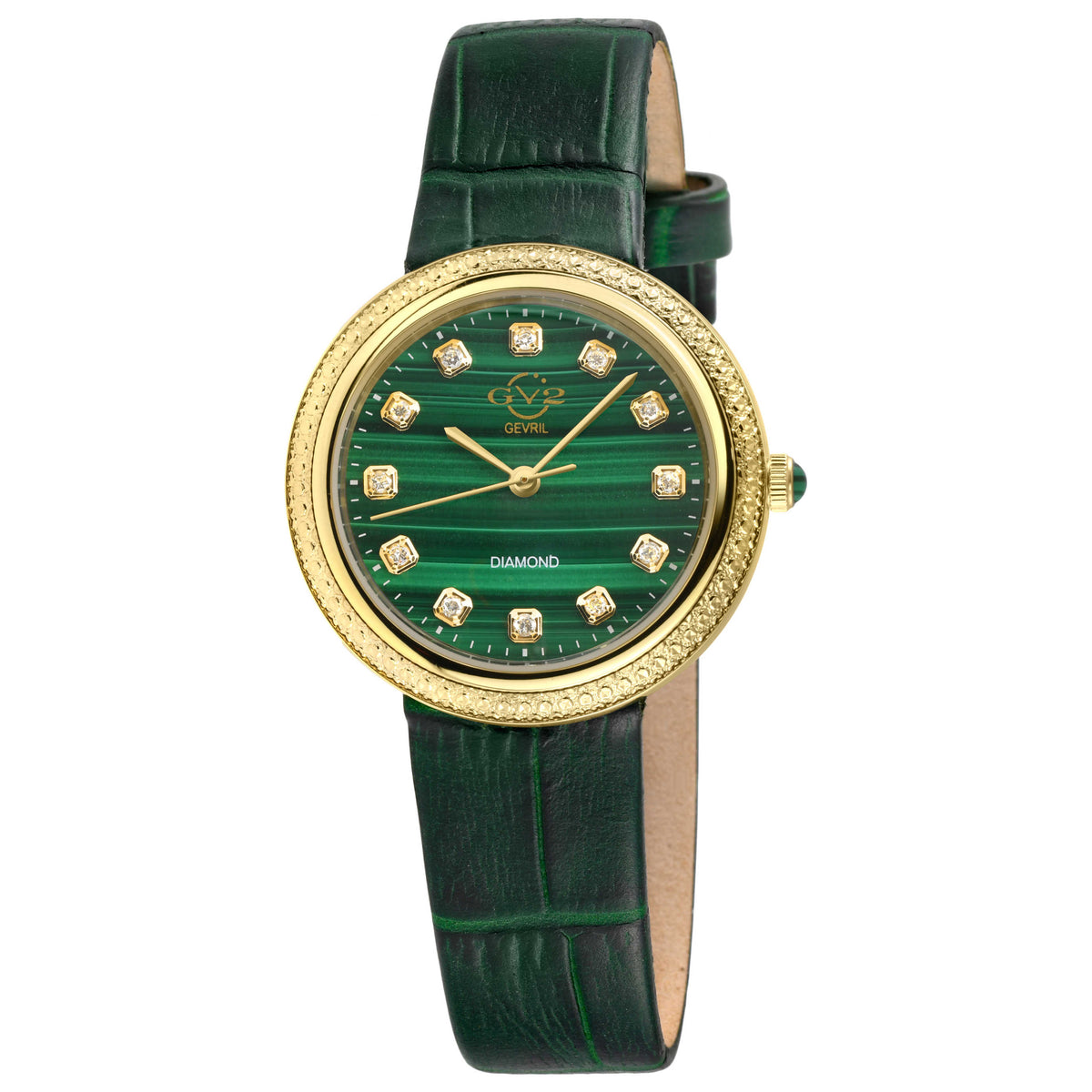 Arezzo Diamond Quartz Green Women's Watch 13302