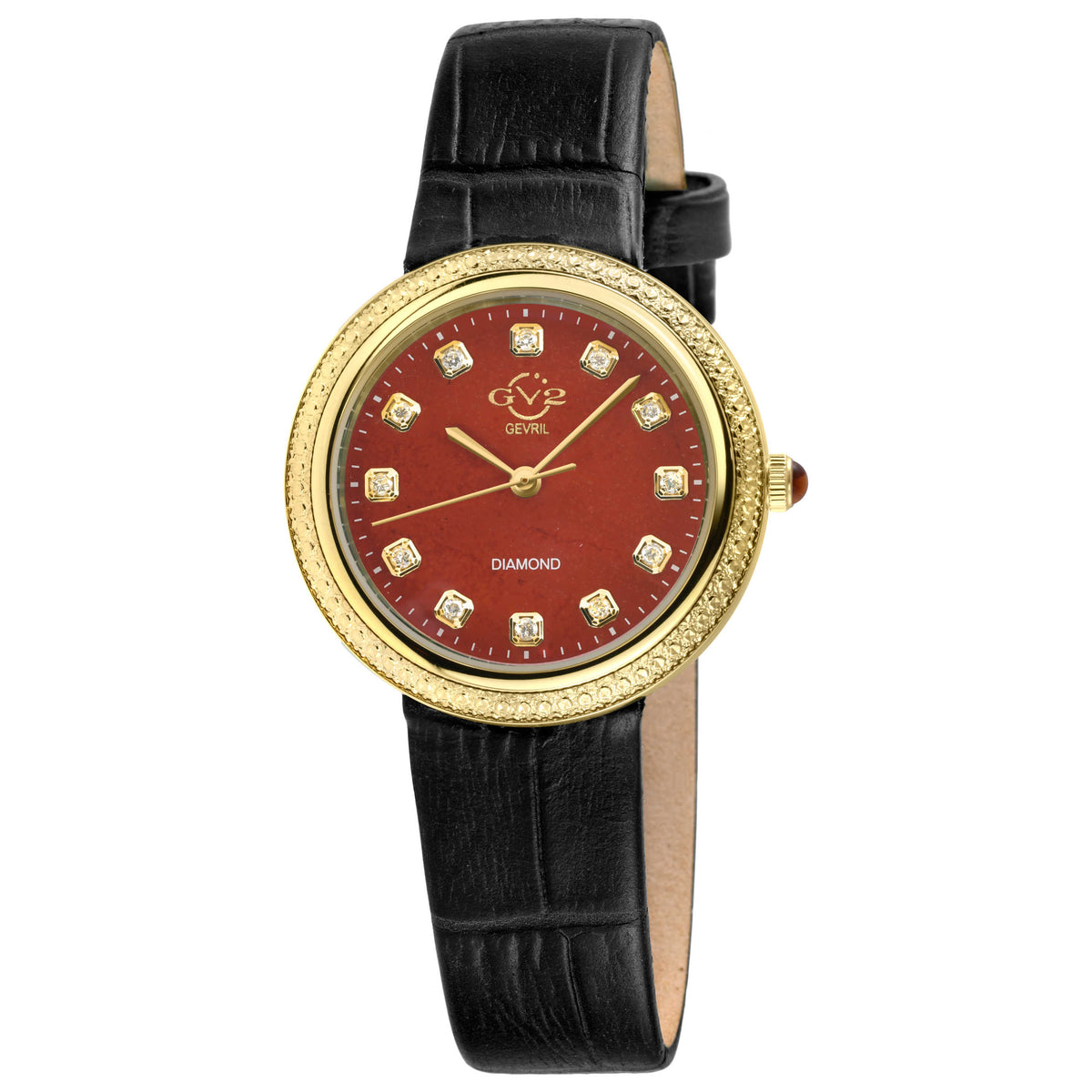 Arezzo Diamond Quartz Red Women's Watch 13303