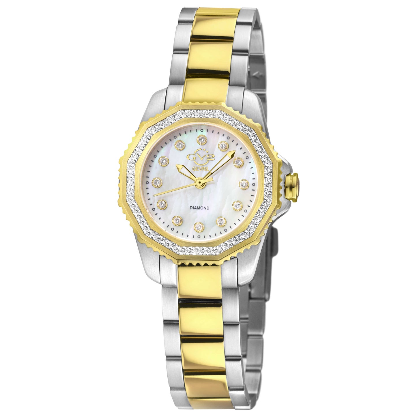 Front view of GV2 by Gevril Cortina Women's Quartz Watch 13502B