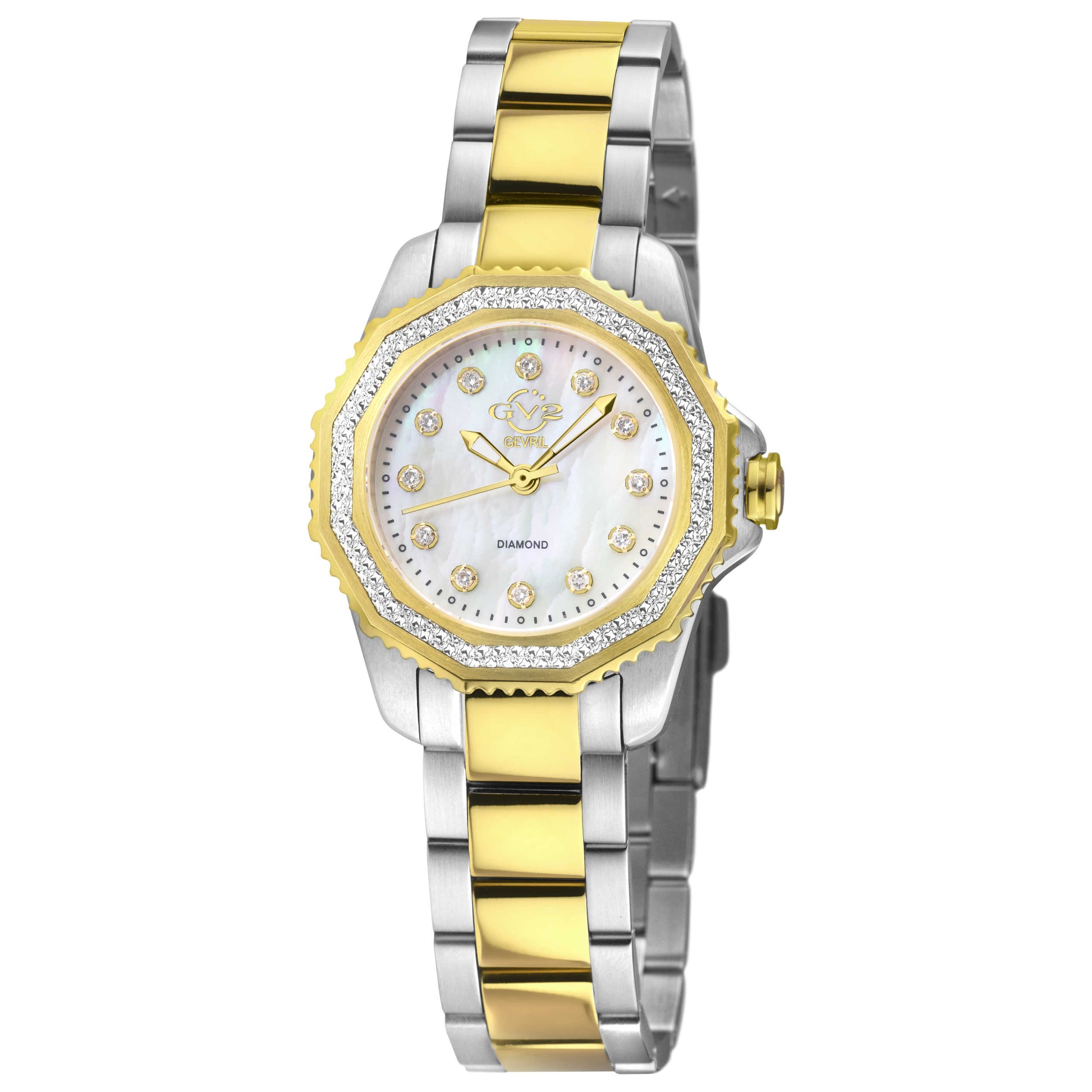 Front view of GV2 by Gevril Cortina Women's Quartz Watch 13502B