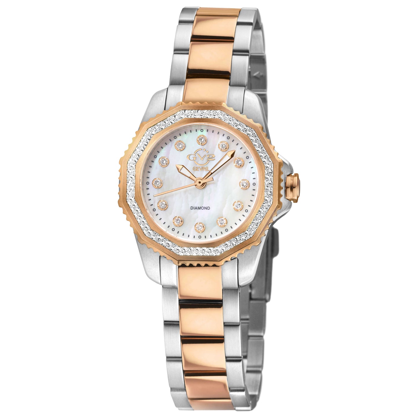 Front view of GV2 by Gevril Cortina Women's Quartz Watch 13503B