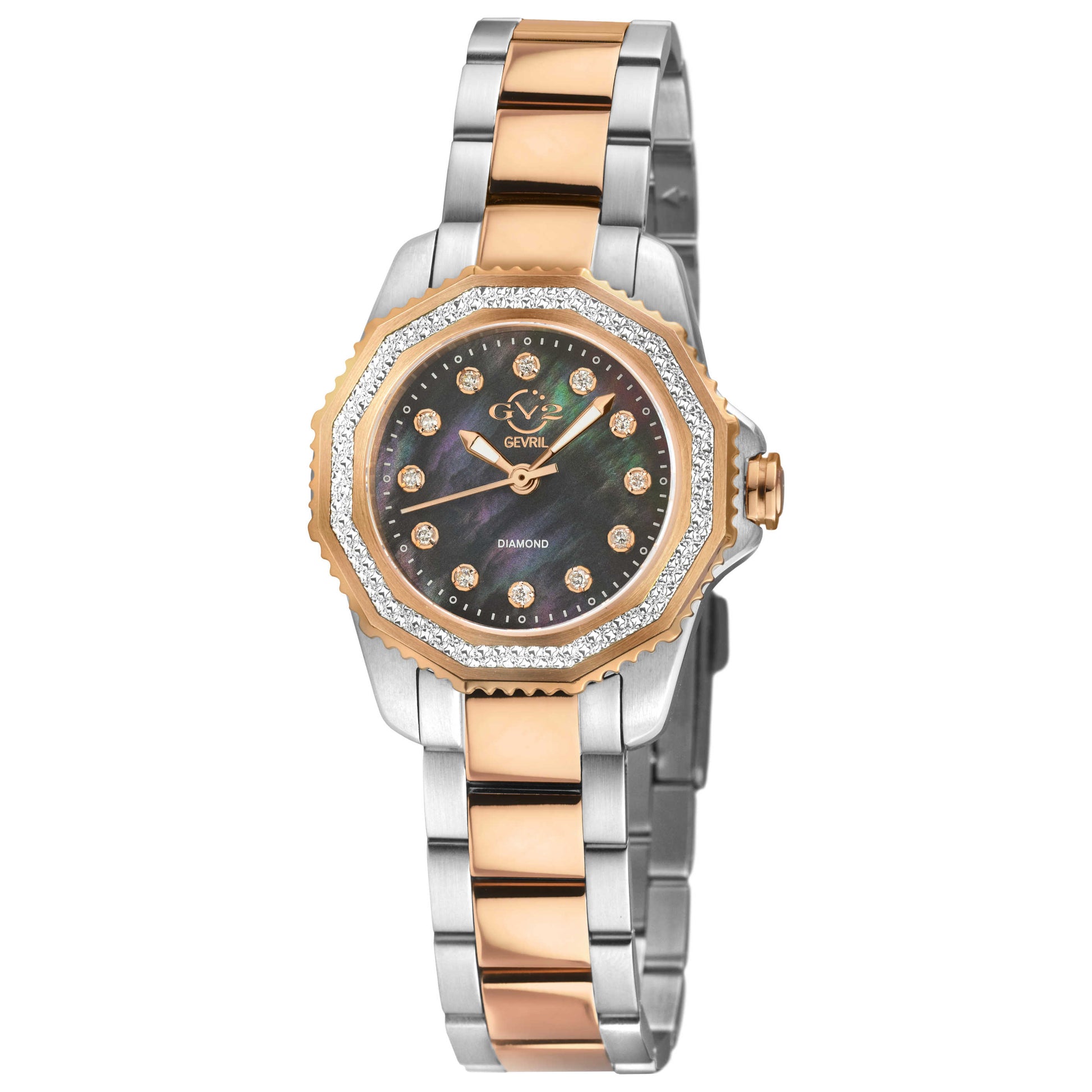 Front view of GV2 by Gevril Cortina Women's Quartz Watch 13504B