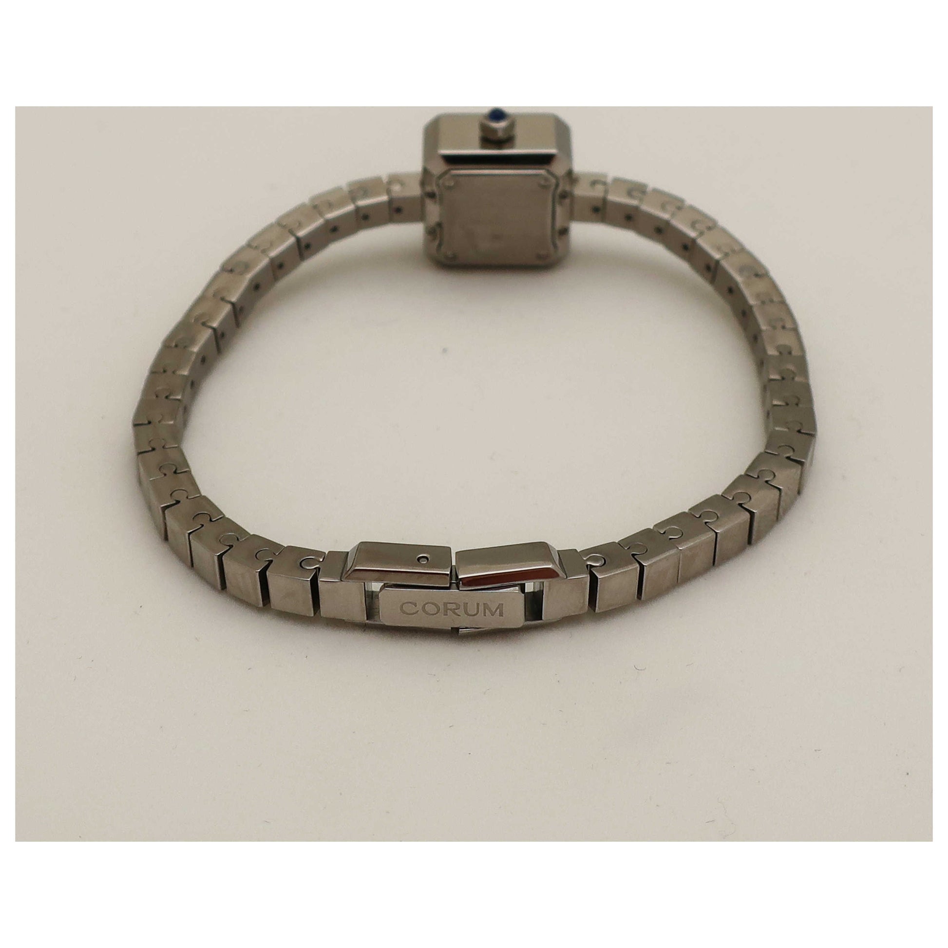 Corum Sugar Cube Women's Swiss Quartz (Battery-Powered) Watch 137-42347E050EB34-SD - Image #7