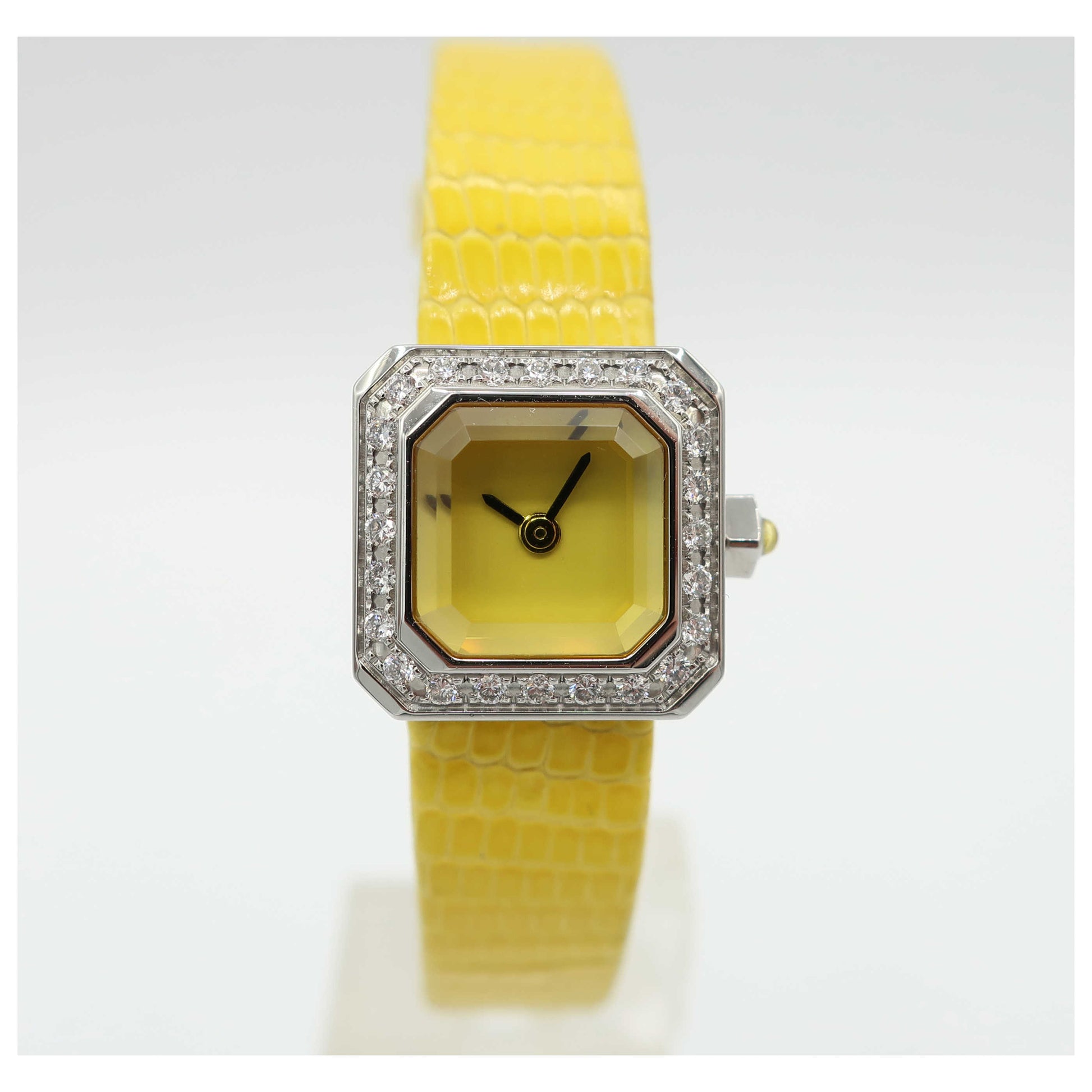 Front view of Corum Sugar Cube Women's Swiss Quartz (Battery-Powered) Watch 137-425470025EB34-SD
