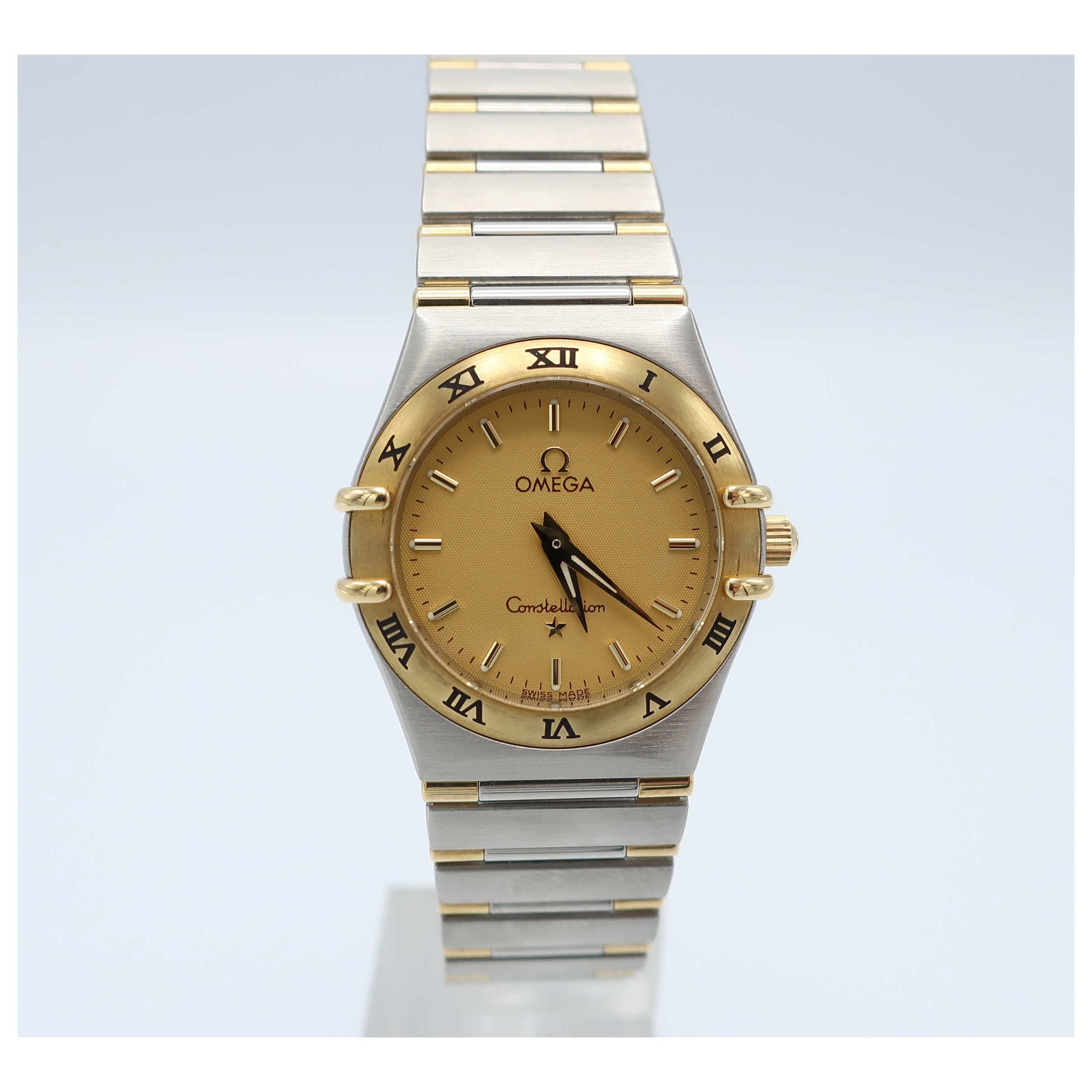 Front view of Omega Constellation Women's Swiss Quartz (Battery-Powered) Watch 1372-SD