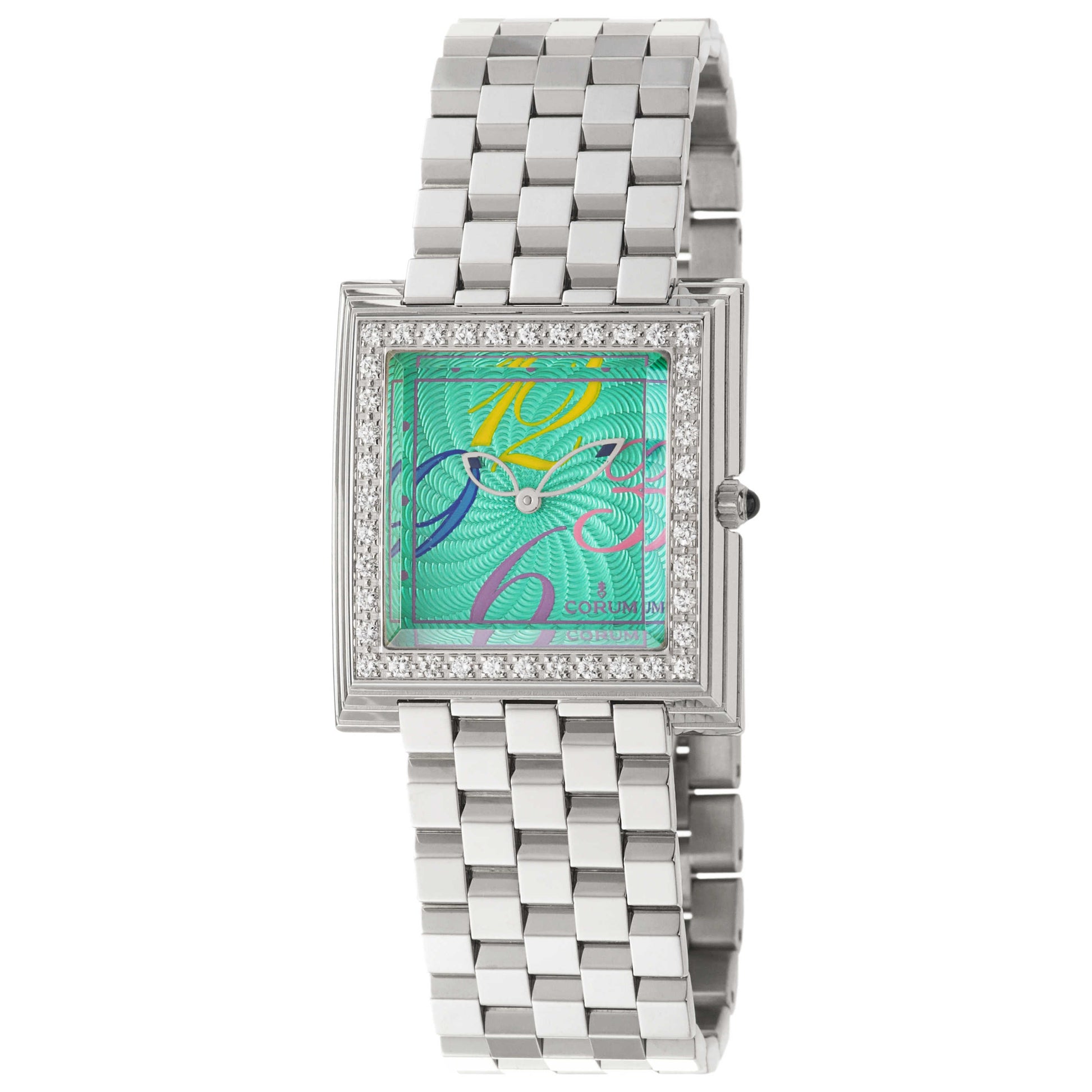 Front view of Corum Pyramid Women's Swiss Quartz (Battery-Powered) Watch 138-341-47-0913-FV04