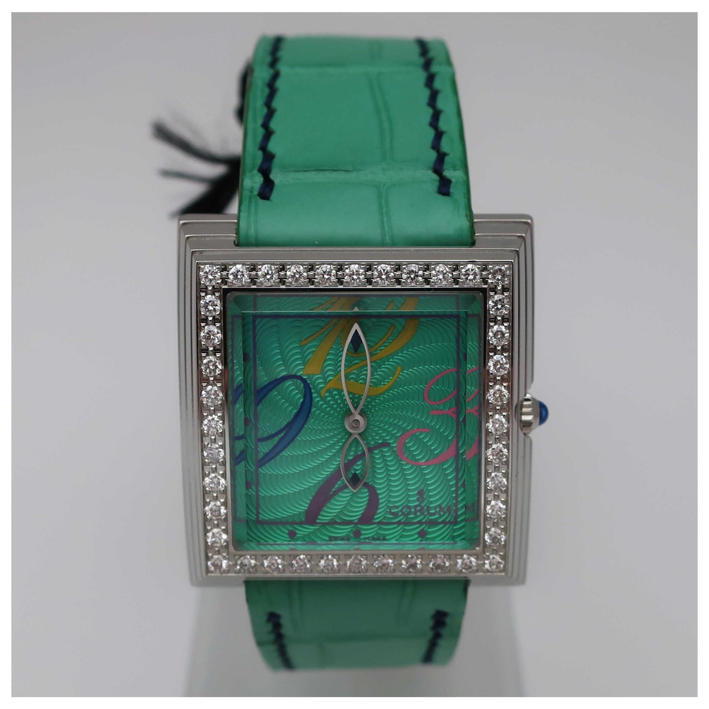 Front view of Corum Pyramid Women's Swiss Quartz (Battery-Powered) Watch 138-341-47-0913-SD2