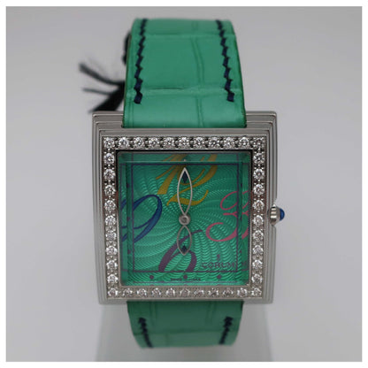Front view of Corum Pyramid Women's Swiss Quartz (Battery-Powered) Watch 138-341-47-0913-SD2