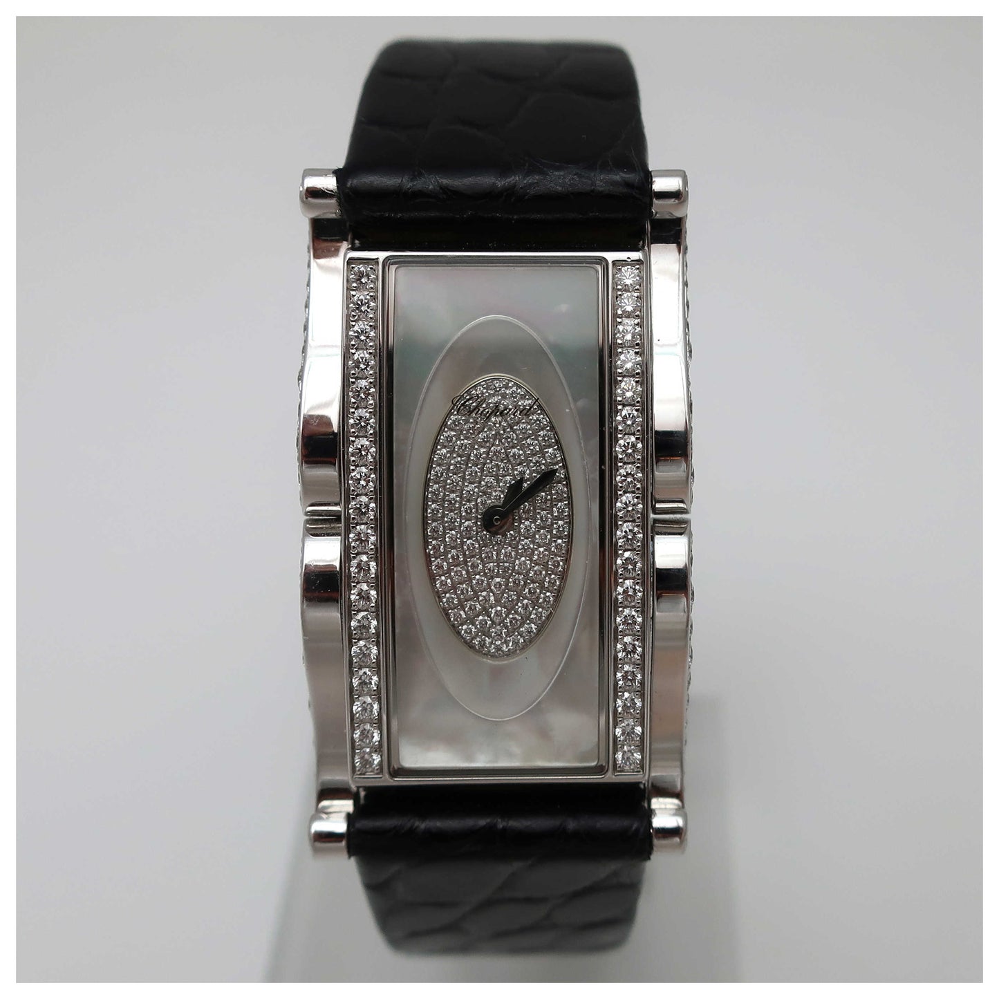 Front view of Chopard Copacabana Women's Swiss Quartz (Battery-Powered) Watch 139001-1001-SDVB