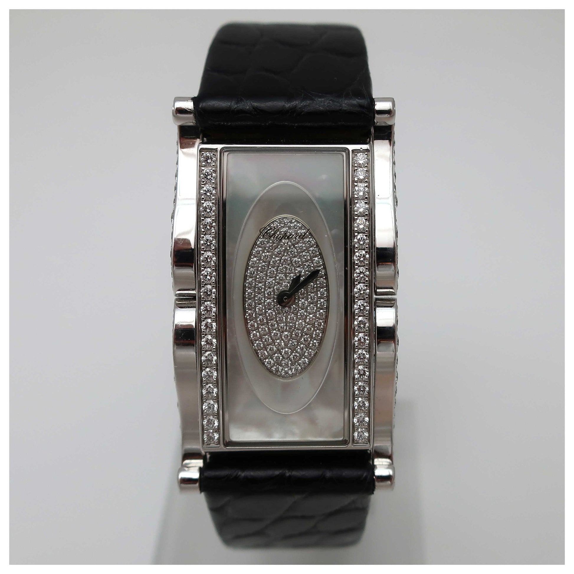 Front view of Chopard Copacabana Women's Swiss Quartz (Battery-Powered) Watch 139001-1001-SDVB