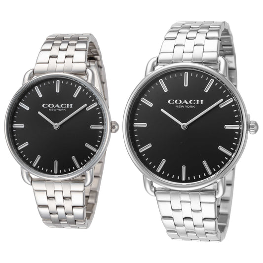 Front view of Coach Elliot Couple Unisex Quartz Watch 14000116