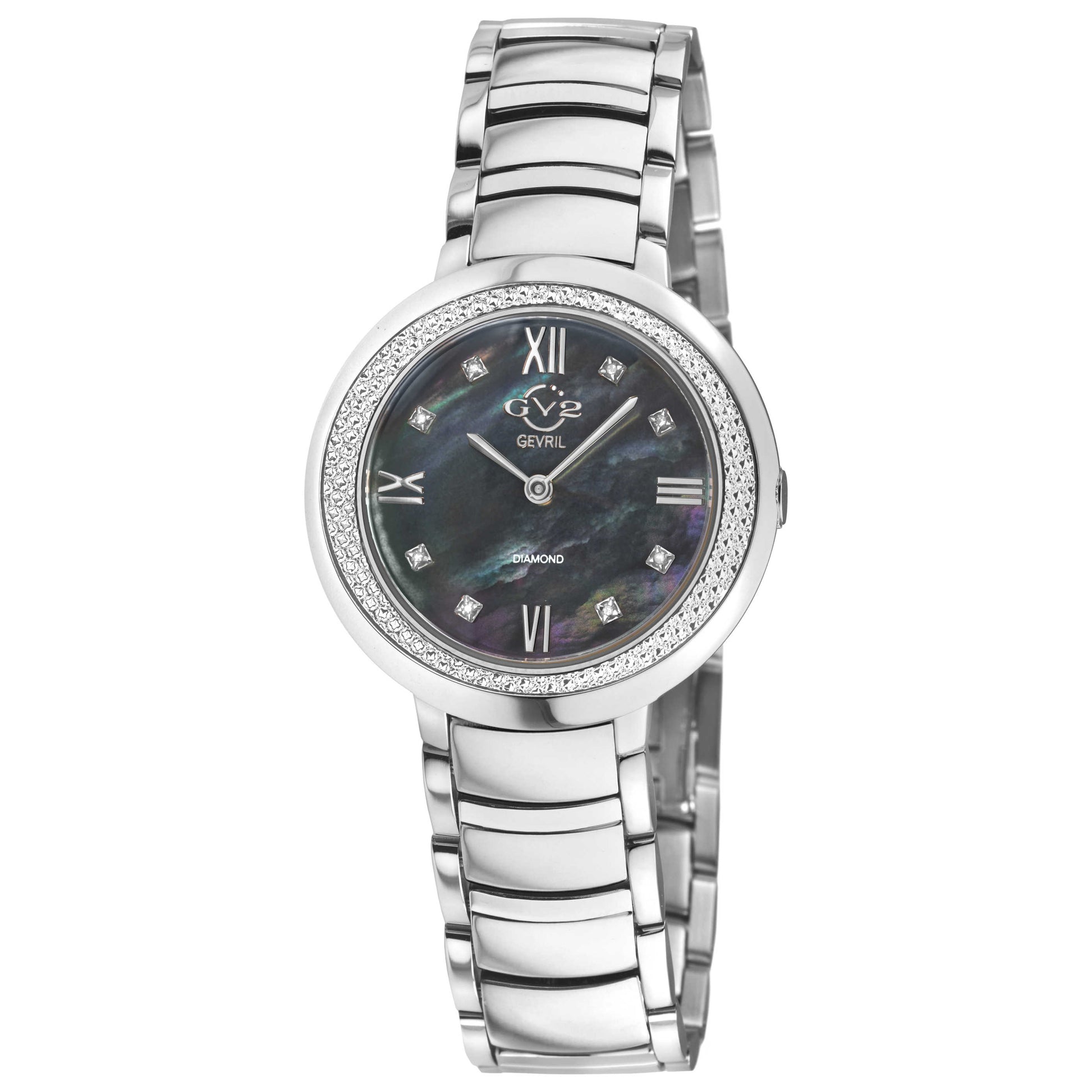 Front view of GV2 by Gevril Amalfi Women's Quartz Watch 14101B