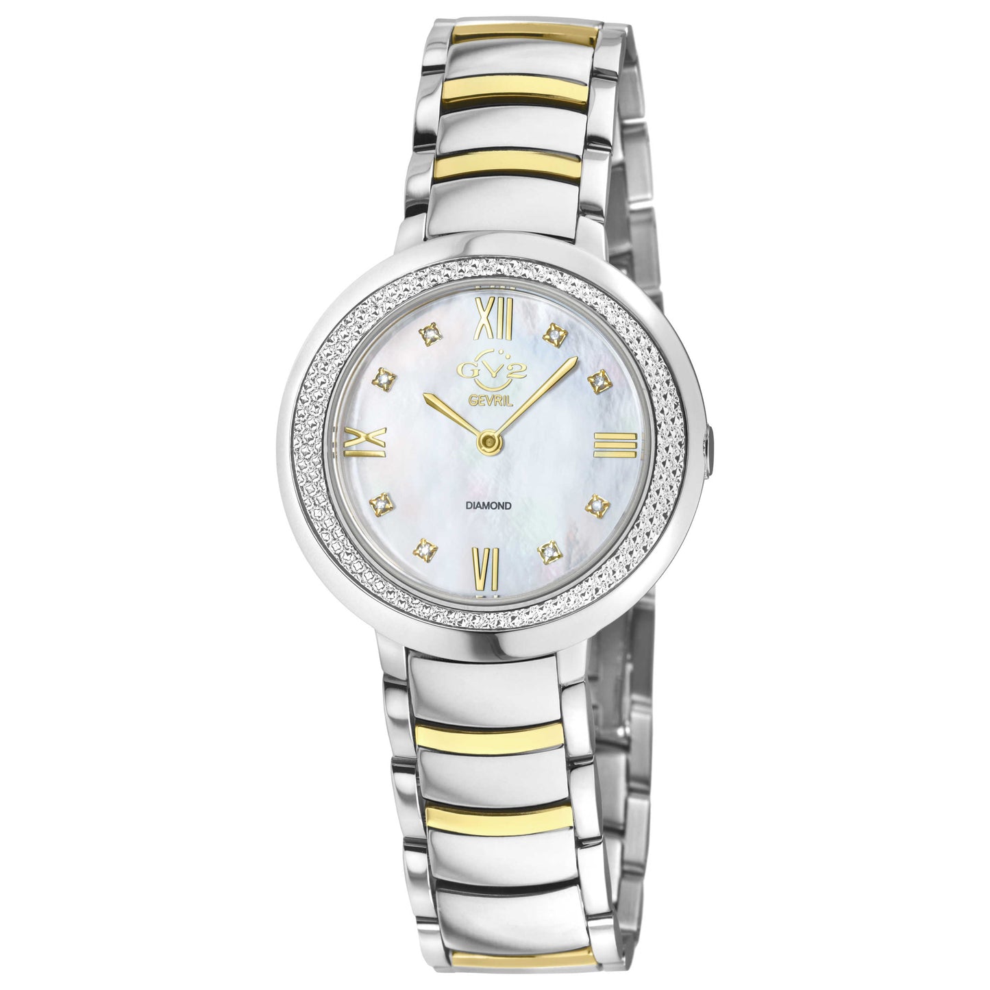 Front view of GV2 by Gevril Amalfi Women's Quartz Watch 14105B