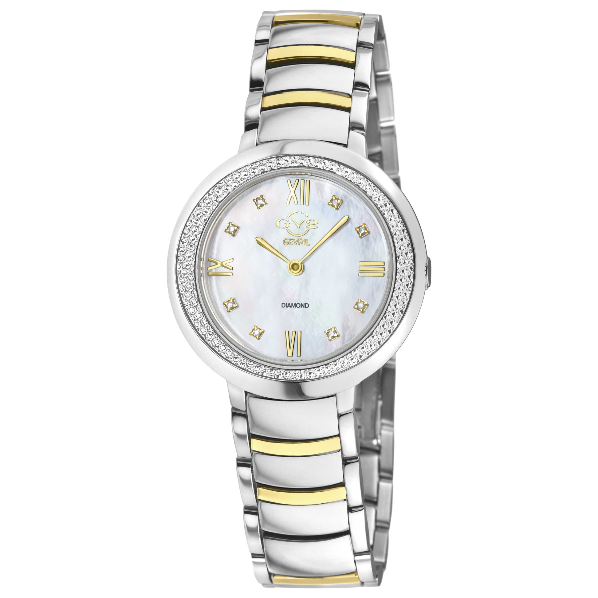 Front view of GV2 by Gevril Amalfi Women's Quartz Watch 14105B
