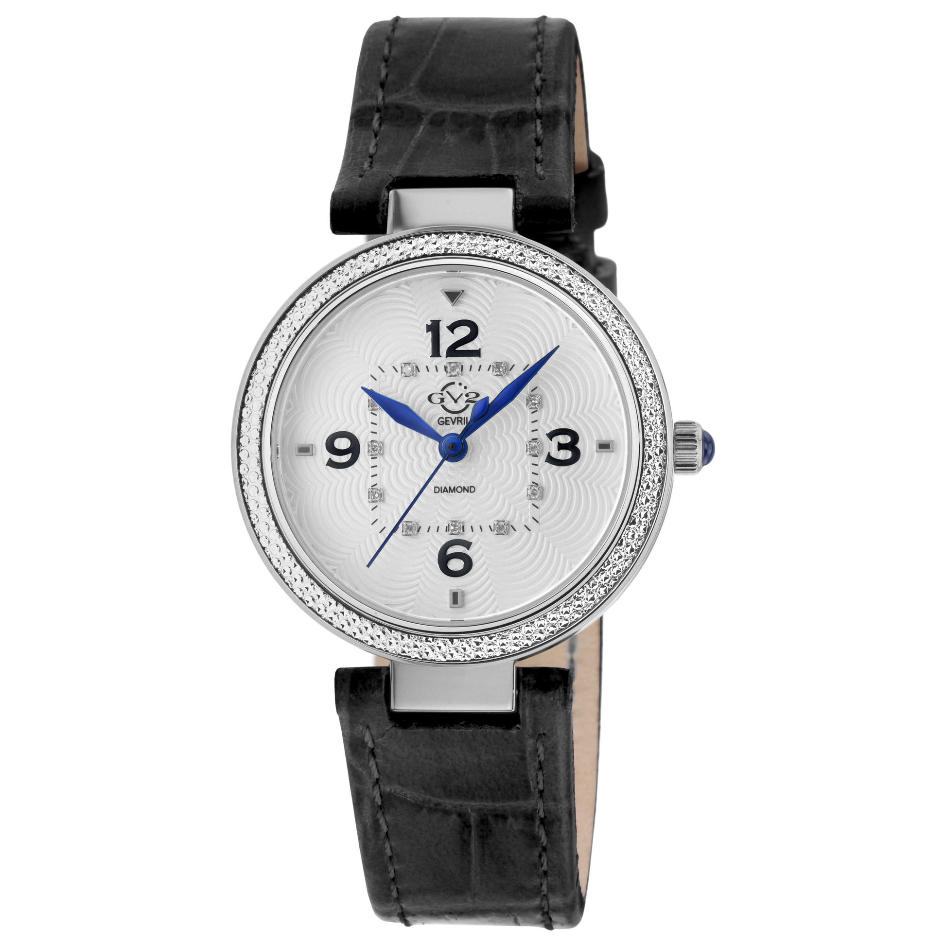 Front view of GV2 by Gevril Piemonte Diamond Women's Quartz Watch 14200-1