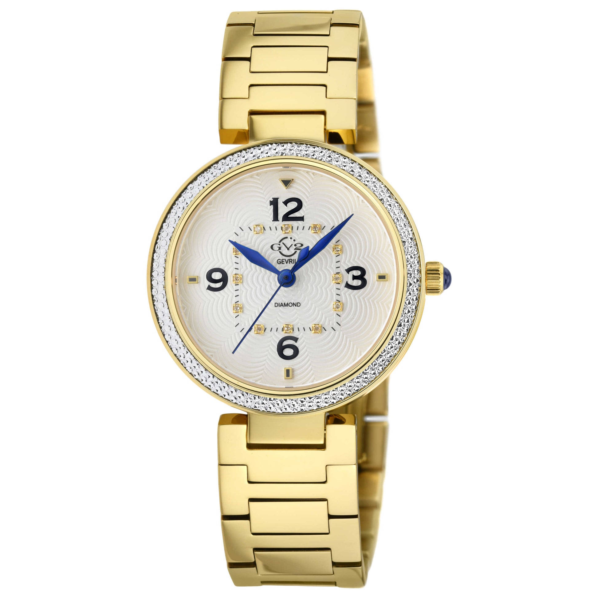 Front view of GV2 by Gevril Piemonte Diamond Women's Quartz Watch 14201B
