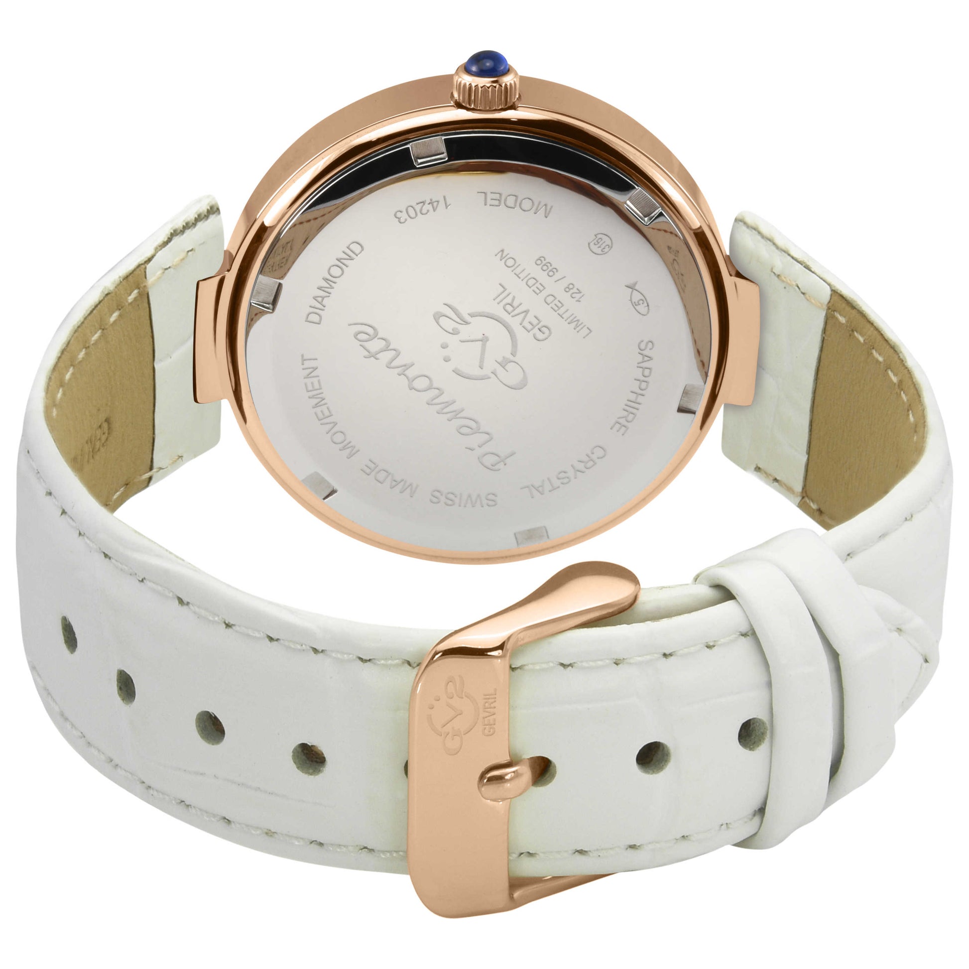 GV2 by Gevril Piemonte Diamond Women's Quartz Watch 14202-3 - Image #2