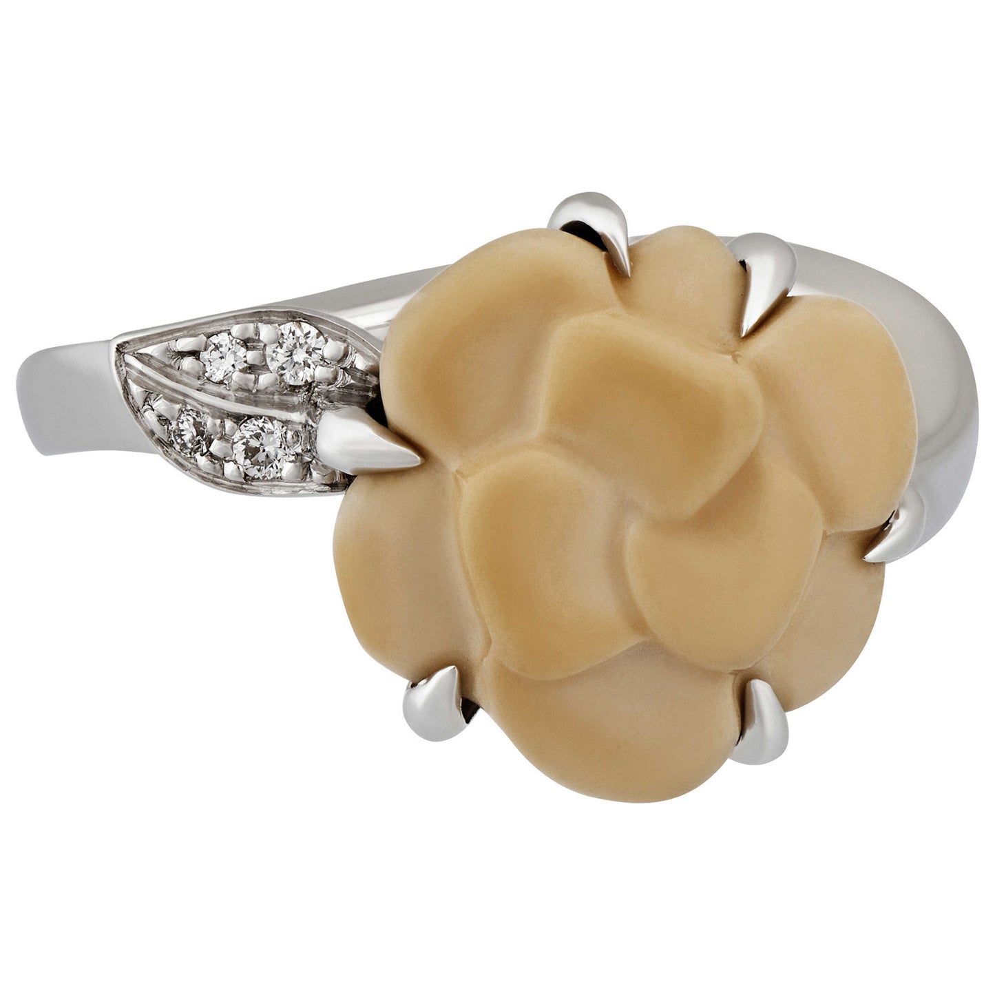 Front view of Chanel Camelia Women's Ring 14288