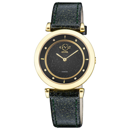 Front view of GV2 by Gevril Lombardy Diamond Women's Quartz Watch 14402