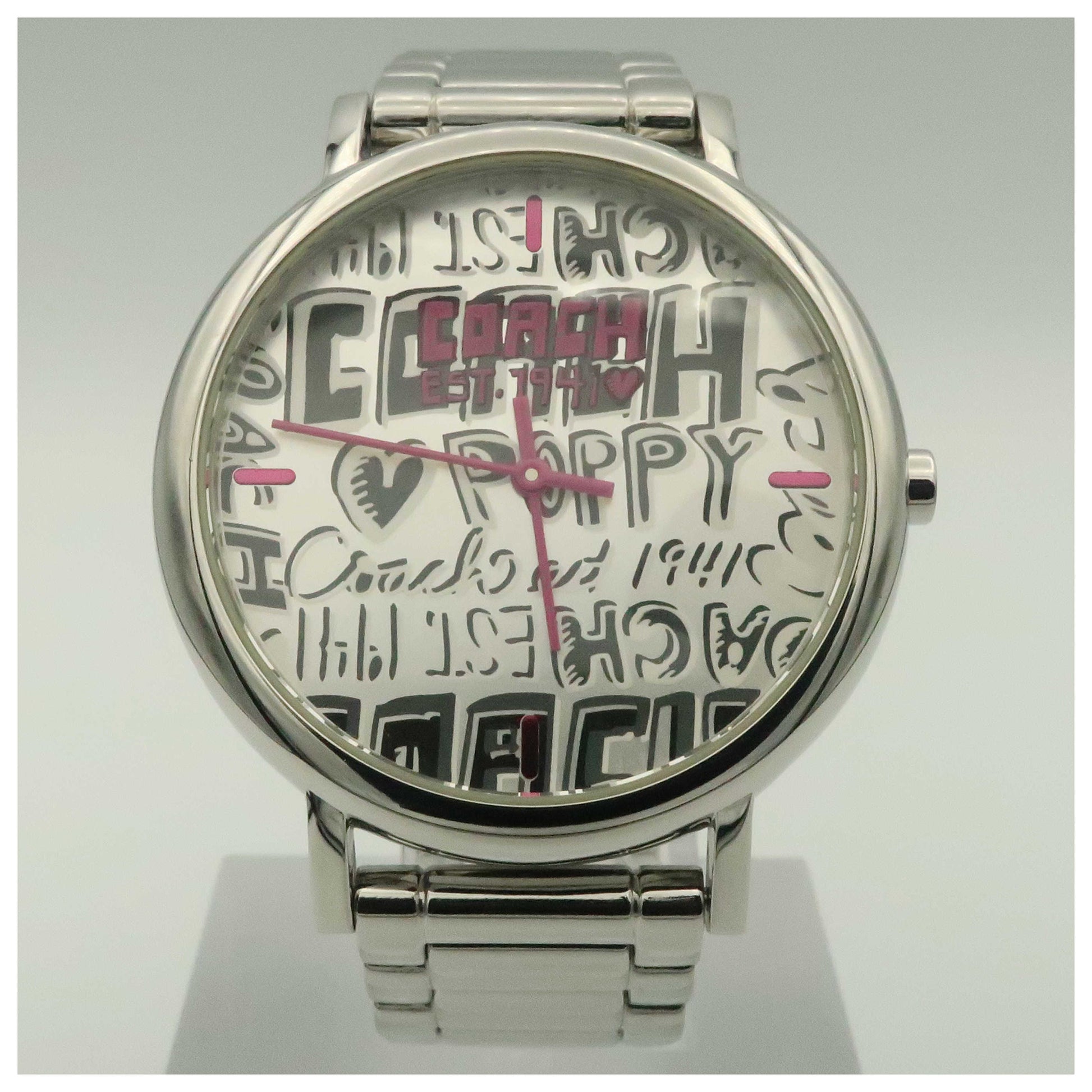 Front view of Coach Poppy Women's Quartz Watch 14501153-PO2