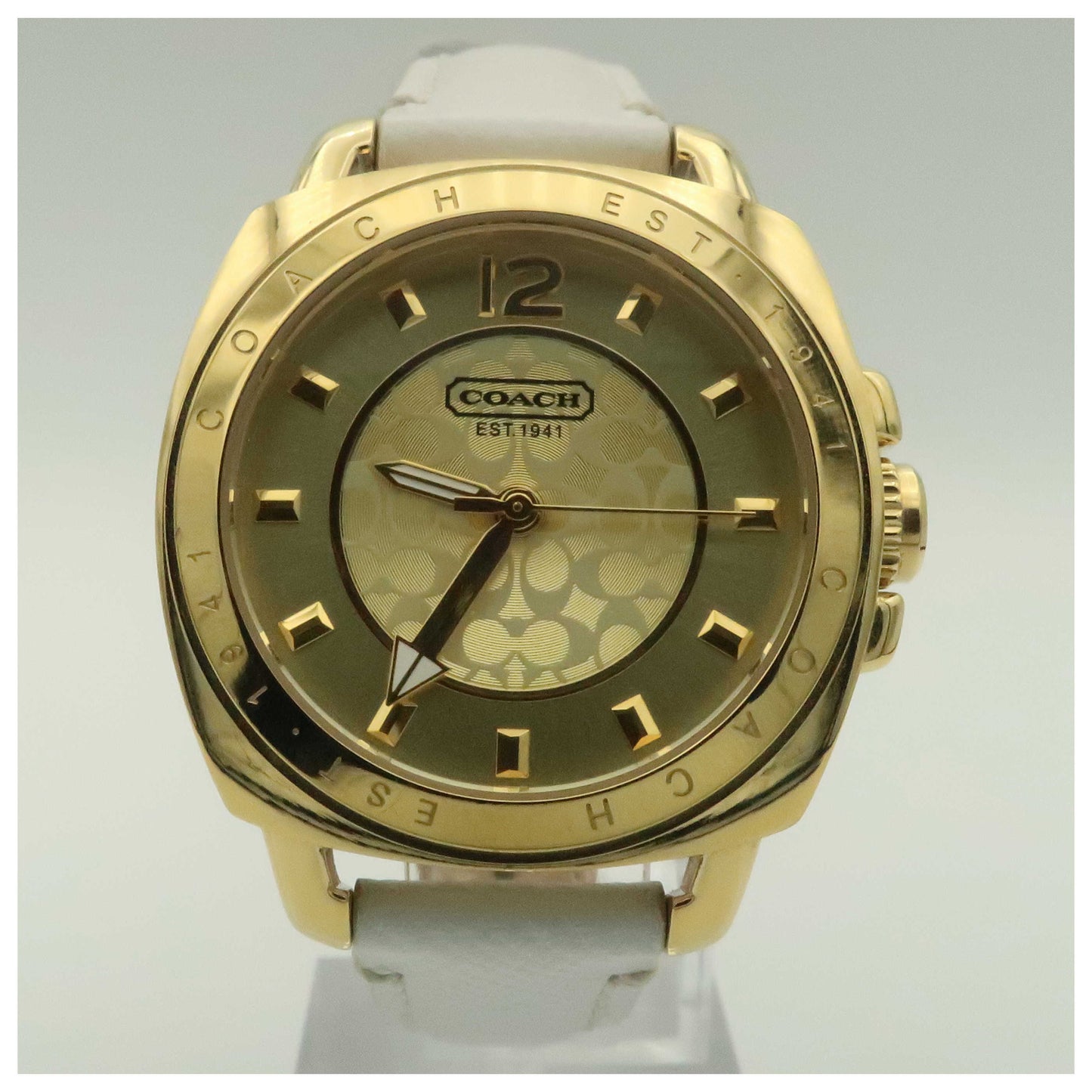 Front view of Coach Boyfriend Women's Japanese Quartz (Battery-Powered) Watch 14501600-PO