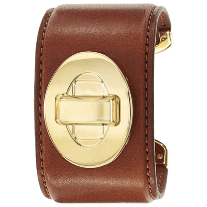 Front view of Coach Turnlock Cuff Women's Japanese Quartz (Battery-Powered) Watch 14502021