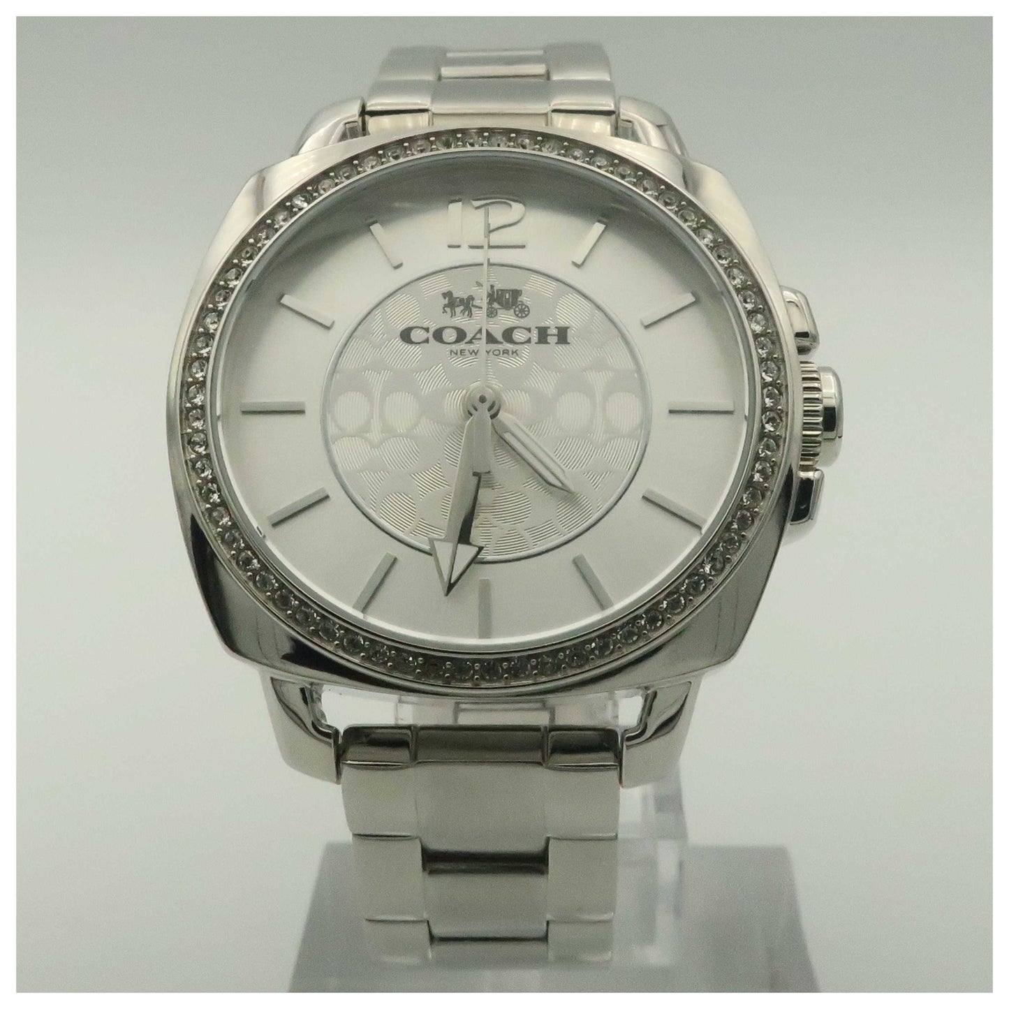 Front view of Coach Boyfriend Women's Japanese Quartz (Battery-Powered) Watch 14502147-PO