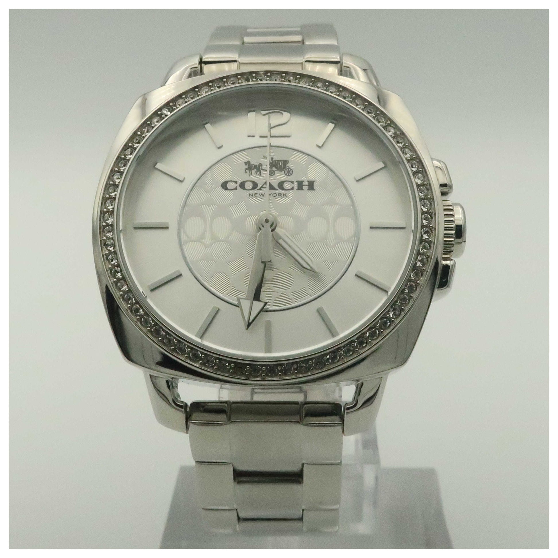 Front view of Coach Boyfriend Women's Japanese Quartz (Battery-Powered) Watch 14502147-PO